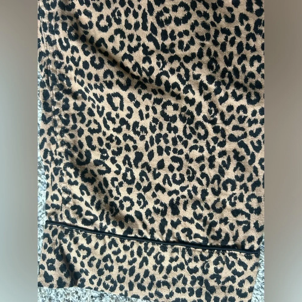 Land’s End 100% cotton cheetah print lounge pants size medium 10-12 - Picture 2 of 9